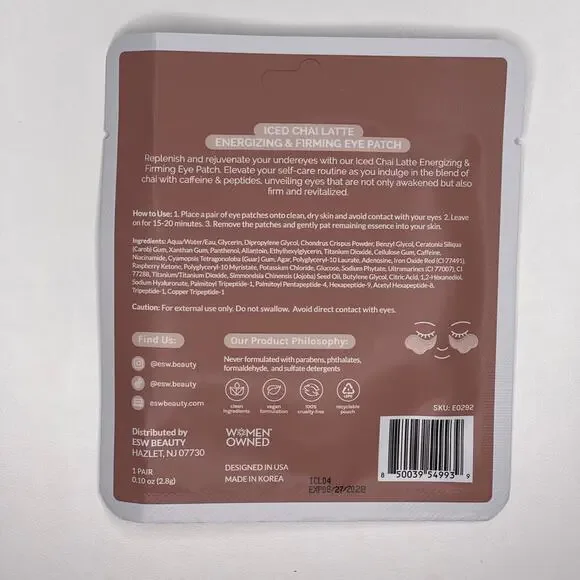 ESW Beauty — Set of 10 Eye Masks + Hair Clips K-Beauty Korean Vegan Skincare NEW - Picture 8 of 10